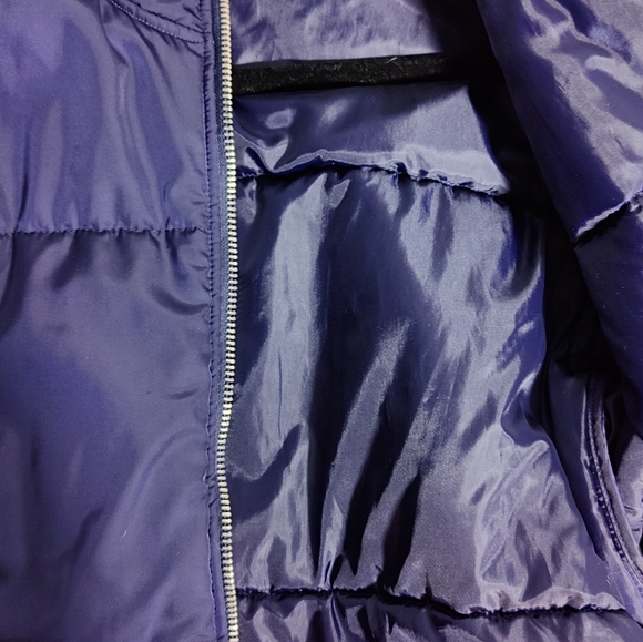 Kendall & Kylie Navy Blue Puffer Jacket, Size M - Picture 6 of 10